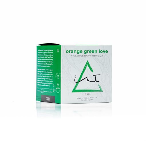 Orange Green Love 12 Piramides de te Hebra Premium by iZen Inti Zen